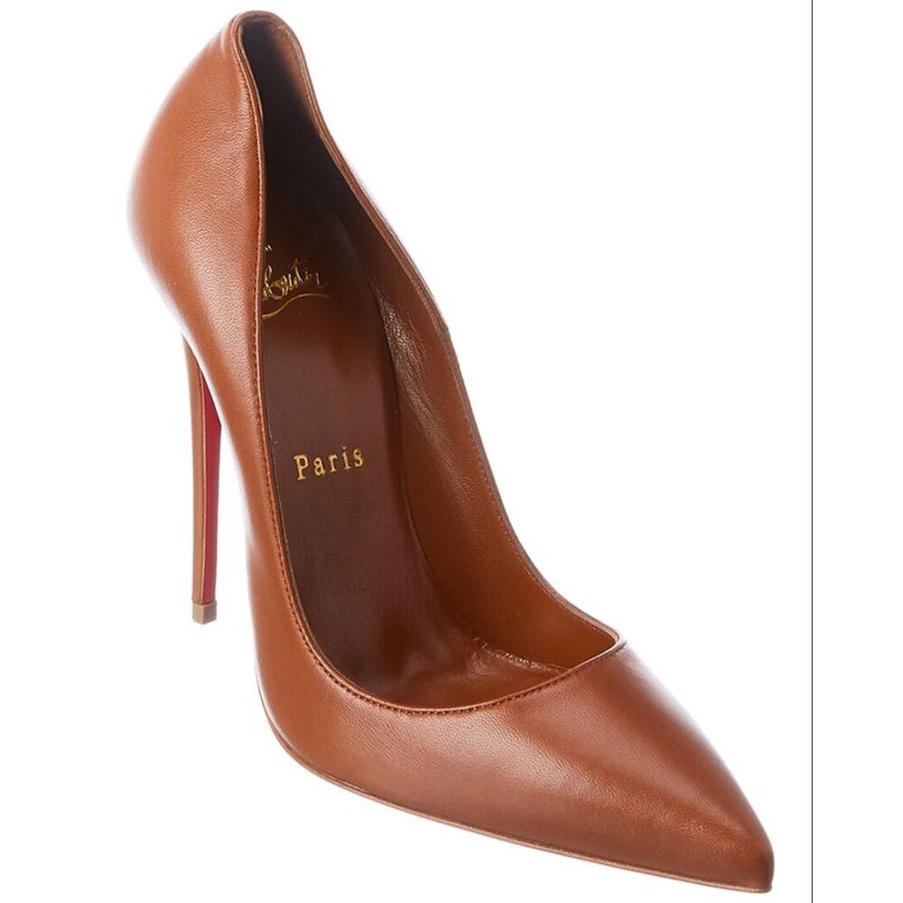 Christian Louboutin So Kate 120 Leather Pump, Beige